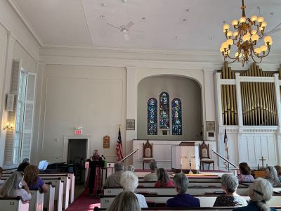 First Congressional Church of Marion
Sunday afternoon within The First Congressional Church of Marion. The “Musical Belles” event was hosted by the church to fundraise for the restoration of the church’s clock tower.
