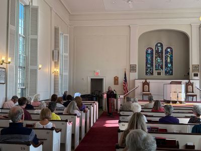 First Congressional Church of Marion
Sunday afternoon within The First Congressional Church of Marion. The “Musical Belles” event was hosted by the church to fundraise for the restoration of the church’s clock tower.
