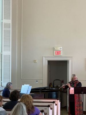 First Congressional Church of Marion
Sunday afternoon within The First Congressional Church of Marion. The “Musical Belles” event was hosted by the church to fundraise for the restoration of the church’s clock tower.
