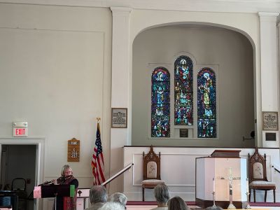 First Congressional Church of Marion
Sunday afternoon within The First Congressional Church of Marion. The “Musical Belles” event was hosted by the church to fundraise for the restoration of the church’s clock tower.
