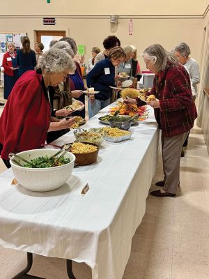 Mattapoisett Woman's Club
Mattapoisett Woman's Club hosted a lively discussion by Mary Gill, Zeiterion CEO & President, about the $37 million renovation expected to be completed in 2026. Improved seating, accessibility and the multi-use aspect as a result of this transformation. Members all received 2026 guides to the events at the Z and saw the all-new facade design. Photo by Jennifer Shepley
