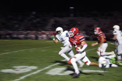 The rain held off on Friday night at Old Rochester Regional High School long enough for the Bulldogs to stun visiting Somerset Berkley in ORR’s Homecoming Game. Photos by Mick Colageo
