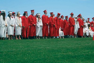 ORRHS Class of 2012
On Saturday June 9, members of ORRHS Class of 2012 graduated beneath blue skies on the high school’s football field in front of a crowd of proud families, friends, faculty and staff. Photo by Katy Fitzpatrick. 
