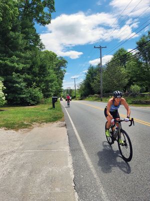 Patriot Half Triathlon
Riders and runners navigated overlapping courses on North Street in Rochester during the Patriot Half Triathlon held on June 15. Photos by Mick Colageo
