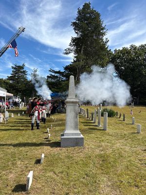 Revolutionary War
More than 100 attended a special event to honor 20 Revolutionary War patriots buried at Hammond Cemetery in Mattapoisett on Saturday, September 19. Photo by Laura Pedulli
