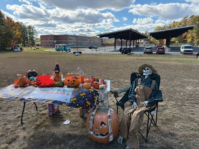 Spooktacular
The Rochester Parent Teacher Organization hosted “Spooktacular” at Rochester Memorial School on Saturday. The event saw hundreds of students, their siblings, and other kiddos come give their Halloween costumes a trial-run and get some candy at a trunk-or-treat. There was also a spooky woodland scavenger hunt, some food trucks, gaga ball pit, raffles, and tons of treats. Photos by Sam Bishop
