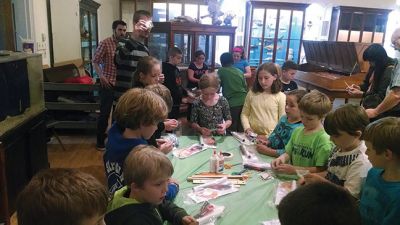 Marion Natural History Museum
The Marion Natural History Museum had a Rocket construction workshop on Wednesday May 28th. Due to the strong winds, lift off has been postponed to June 4th at 4:30 behind the Town Hall. Photo courtesy Elizabeth Leidhold
