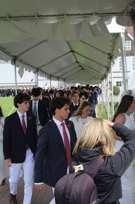Tabor Academy Commencement Ceremony
Chloe Fox of Mashpee and Vince White of Tarrytown, New York, gave the senior addresses as co-heads of school, as Tabor Academy held its 2026 Commencement Ceremony on May 22. The Madrigal Singers led the attendees in Tabor’s Alma Mater. Teresa Adams of Mattapoisett was the second graduate of the class to receive her diploma. Photos by Mick Colageo
