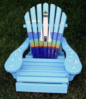 Adirondack Art
One of 17 hand-painted Adirondack chairs included in a Silent Auction fundraiser for the Sippican Womans Club. The chairs and bidding sheets are now on display through August 4 at Spirits, the Marion Historical Society, Hiller Fuels, China Trader Antiques, Eastern Bank, Sippican Cafe, The Bookstall, Coldwell Banker, Uncle Jons Coffee, the Sippican Lands Trust, West Marine, Edens Landscapes, The Elizabeth Taber Library, Marion Sports Shop, Converse Realty, Kinlin Grover and the Sippican Tennis Club.
