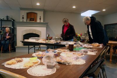 Chocolate Festival
Tri-Town Chocolate lovers were invited to feed their sweet tooths at the North Rochester Congregational Church's Annual Chocolate Festival on Saturday, April 4. Proceeds from the event will go towards restoring the church sanctuary, which was recently added to the National Register of Historicla Places. (Photo by Robert Chiarito)
