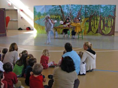 Alice at Center School
Members of the talented New Bedford Youth Ballet troupe dropped by Center School in Mattapoisett on Tuesday morning, March 13 to perform their version of Alice in Wonderland for both students and members of the Mattapoisett Council on Aging (COA). The show featured all the well-loved characters from the classic story dancing up a storm including the Mad Hatter, the Cheshire Cat, and the elusive White Rabbit. (Photo by Kenneth J. Souza).
