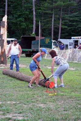 Rochester Woodsman Show 2007
One of the highlights of the annual Rochester Country Fair was the Woodsman Show and Competition held on Friday night, August 17. (Photo by Robert Chiarito).

