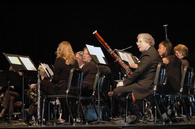 La Fiesta in Marion
Members of the  Tri-County Symphonic Band treated SouthCoast music lovers to a world tour of musical styles and sounds as they presented their 'La Fiesta' concert program at Tabor Academys Fireman Performing Arts Center at Hoyt Hall in Marion on Sunday, March 25. The band played a variety of marches, masses and fanfares influenced by music from around the globe. (Photo by Robert Chiarito).
