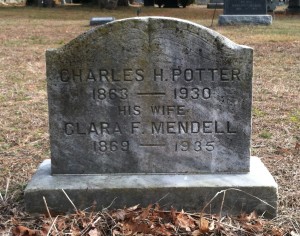 Charles and Clara Potter Headstone
