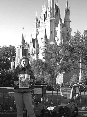 01-18-01
Stephanie Miska, an employee at Disney World in Florida, took time out to pose in front of the attractions famous Cinderellas Castle, the 182-foot tall structure which dominates the Magic Kingdom. A subscriber of The Wanderer, Ms. Miska took advantage of our invitation to send in photos of readers proudly posing in unique locations with copies of their favorite publication. Other readers who are encouraged to follow her lead may see themselves in print! (Photo by and courtesy of Stephanie Miska). 1/18/05 edition
