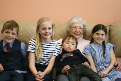 Carolyn Titcomb
On April 8, family and friends gathered at the residence of Carolyn Titcomb of Mattapoisett to celebrate her 100th birthday. Those in attendance traveled from throughout New England and from North Carolina to attend the event. Titcomb said she was overwhelmed by seeing so many people assembled just for her and said of her special birthday, “I don’t know how I got here!” Titcomb has two sons, William Titcomb of Marion, and Peter Titcomb of North Carolina, four grandchildren, and six great-grandchildren. 
