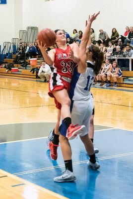 ORR Girl’s Basketball
The ORR Girl’s Basketball team played Fairhaven on December 30th. The score was Fairhaven 41 - 40 ORR in a back and forth game, that was played at Fairhaven High School. Photos by Ryan Feeney
