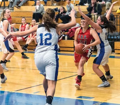 ORR Girl’s Basketball
The ORR Girl’s Basketball team played Fairhaven on December 30th. The score was Fairhaven 41 - 40 ORR in a back and forth game, that was played at Fairhaven High School. Photos by Ryan Feeney
