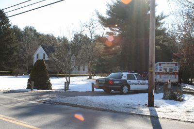 Rochester Shooting
The Rochester Police Department responded to reports of shots fired at 128 Marion Road at approximately 10:15 am this morning. The ambulance responded and paramedics were called from Marion for assistance, but no one was transported from the residence. The police requested that the medical examiner respond to the scene, indicating that a fatality has taken place. Photo by Paul Lopes
