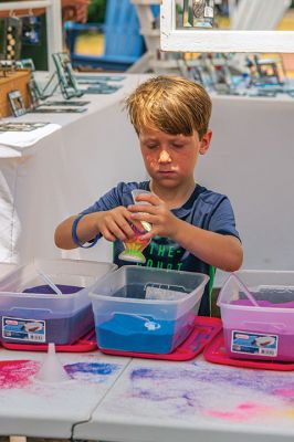 Harbor Days
Sunday was fun day at the Harbor Days festival at Shipyard Park in Mattapoisett, where Theo and Finley McDonald produced sand art, Katie Jackivicz marveled at her new hand art and Teri Nelson prepared strawberry shortcake. Photos by Ryan Feeney
