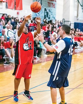 Old Rochester Regional Unified Basketball
The Old Rochester Regional Unified Basketball team capped off its 2022-23 season with a 72-51 victory over Tri-Town Police officers at the high school. Try as they might, the local officers were unable to contain ORR’s Unified team, made up of special-needs athletes and partners who together played a fall schedule of games against other schools. 
