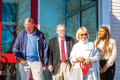 Travis Roy Student Center
Tabor Academy hosted an Open House on Tuesday morning at the new Travis Roy Student Center, which replaces the former library on the same spot. While the late Travis Roy is most widely known as a student-athlete whose college-hockey career lasted all of 11 seconds, his passion for student life, ceramics, sailing and the big part the Marion campus played in his life is reflected in the building of the new student center bearing his name. Photo by Ryan Feeney
