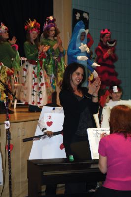 Alice in Wonderland
Director Susan Ellis at 'Alice in Wonderland' presented by the Rochester Memorial School fourth grade. Directed by Mrs. Susan Ellis. January 26, 2012 
