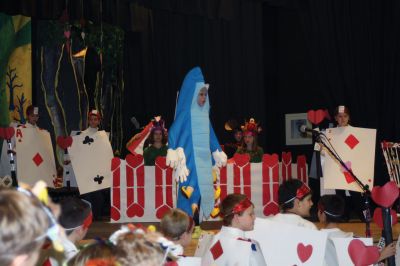 Alice in Wonderland
The caterpillar played by Elijah Smith in 'Alice in Wonderland' presented by the Rochester Memorial School fourth grade. Directed by Mrs. Susan Ellis. January 26, 2012 
