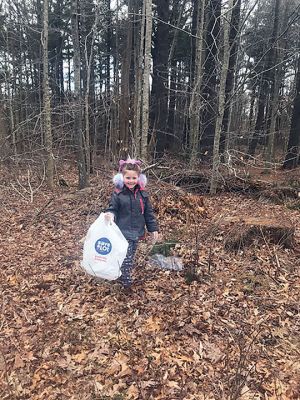 Clean up
Kaylin doing her earth day clean up. We picked up trash along converse and at Silvershell Beach. Photo by Alda OConnor
