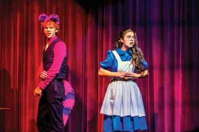 Alice in Wonderland
The Old Rochester Regional High School theater group’s production of “Alice in Wonderland” opens on Thursday, November 17, at 7:00 pm. Alice is played by Cattarinha Nunes, while the King is played by Jackson Veugen and the Queen of Hearts by Kathleen Dunn. Photos by Ryan Feeney
