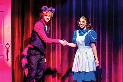 Alice in Wonderland
The Old Rochester Regional High School theater group’s production of “Alice in Wonderland” opens on Thursday, November 17, at 7:00 pm. Alice is played by Cattarinha Nunes, while the King is played by Jackson Veugen and the Queen of Hearts by Kathleen Dunn. Photos by Ryan Feeney
