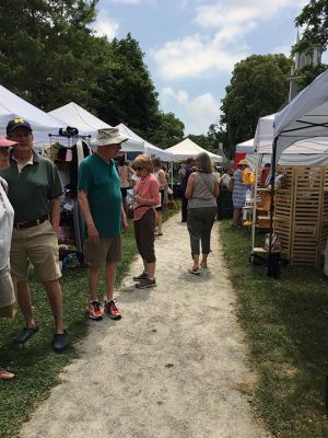 Arts In the Park 
The 11th annual Arts In the Park hosted by the Marion Art Center took place in Bicentennial Park on July 5th and featured art in a vast variety of visual forms from photography to jewelry to pottery to clothing. Photo by Marilou Newell
