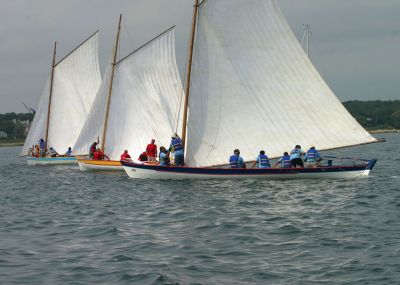 Azorean Maritime 
The Azorean Maritime Heritage Society in New Bedford, MA is hosting about 70 people from the Azores in early September 2010 for the International Azorean Whaleboat Regatta with teams from USA, racing against teams from Pico and Faial. The 70 or so visitors from the Azores are being housed at the homes of the members of the Society in New Bedford, Dartmouth, Fairhaven, and Mattapoisett. Photo courtesy of Barbara Treban.
