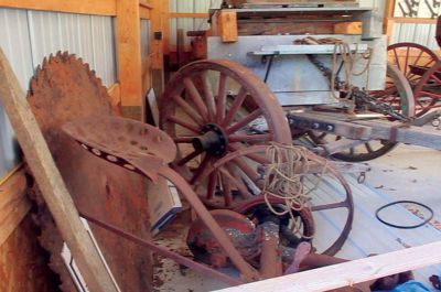 RLT Tour
The George Church Museum in Rochester, one of the locations on the Rochester Land Trust Barn, Home, and Garden tour, features hundreds of antique tools and pieces of farm equipment from his family's sawmill, which dates back to the mid-1700s.  Photo by Eric Tripoli.
