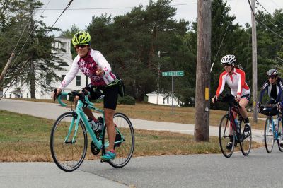 BBC Watershed Ride
The Buzzards Bay Coalition’s 13th annual Watershed Ride pedaled its way through the Tri-Town on Sunday, October 6, taking participants on three different courses that wound through the land that surrounds Buzzards Bay the way gold enfolds a pearl. A record 307 cyclists raised a record $213,000 for clean water this year. Photos by Jean Perry
