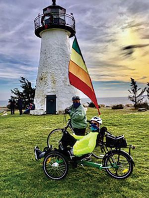 Biking in Mattapoisett
Liz DiCarlo and Bev Baccelli still biking in Mattapoisett, eager for the bike trail to be completed. Photo courtesy Beverly Baccelli
