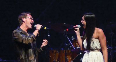 Barley & Zucco
Two Mattapoisett residents (and neighbors) Devon Barley and Jillian Zucco sang "Creep" at a Girls Night Out Concert held at the Zeiterion Theatre on August 20, 2011. The performance was a nod to the rendition of "Creep" that Devon co-sang with Rebecca Loebe on NBC's The Voice. Photo courtesy of Kelly Zucco.
