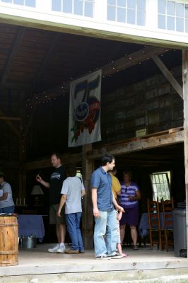 Barn Tour
Over 60 carloads of people enjoyed the second annual Rochester Land Trust Barn Tour on June 27, 2010. With eight barns on the route, enthusiasts got to explore this fascinating part of the New England landscape. Some, like the Hiller farm barn, are still in use, and others on the tour were well-kept relics of our agricultural past. Photo by Anne OBrien-Kakley
