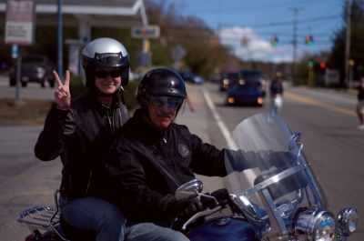 Bike Run 
The weather was perfect for a motorcycle ride at the second annual Brad Barrows Memorial Athletic Scholarship Motorcycle Run on September 17, 2011. Motorcyclists paid $20 per bike to participate in the run from Mattapoisett to Wareham and back, with the proceeds benefitting youth sports in Mattapoisett, Marion, Rochester and Fairhaven. Photo by Felix Perez.
