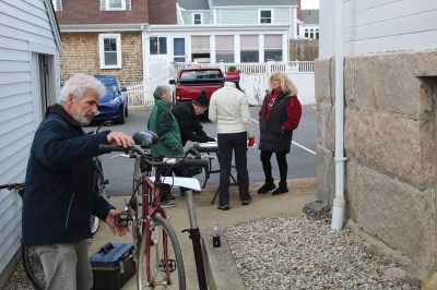 Bikes for All
Since the Covid pandemic in 2021, the Friends of the Mattapoisett Rail Trail have collected over 400 bicycles and, relying on the handiwork of volunteers, distributed approximately 200 of them to share the bike path with more area residents. Photos by Mick Colageo.
