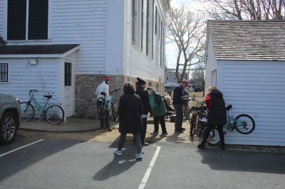 Bikes for All
Since the Covid pandemic in 2021, the Friends of the Mattapoisett Rail Trail have collected over 400 bicycles and, relying on the handiwork of volunteers, distributed approximately 200 of them to share the bike path with more area residents. Photos by Mick Colageo.
