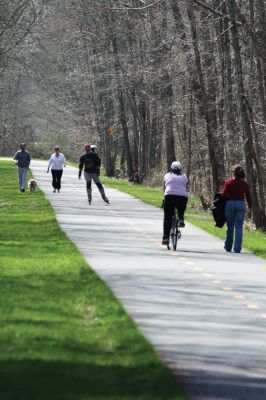 Bike Path Fun
The sunny, beautiful 2010 spring continued last weekend, and the Mattapoisett bike path was a busy spot for skaters, bikers, walkers and dogs alike. Photo by Anne OBrien-Kakley.
