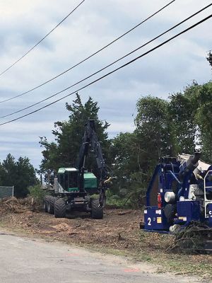 Bike Path Phase 1B
During the week of September 1, construction began on Mattapoisett’s Phase 1b of the bike path expansion at the end of Reservation Road. Plans indicate construction will continue throughout most of the winter months. Photo by Marilou Newell
