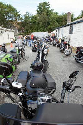 Brad Barrows Ride
The annual Brad Barrows Ride took place on Saturday, September 19, with around 60 to 70 participants riding on roughly 40 motorcycles. The fundraiser proceeds go to fund local youth sports, a cause that was dear to the late Barrows’ heart. Barrows was the owner of the bad “Brad’s” in Mattapoisett until his death in 2007. Photos by Colin Veitch
