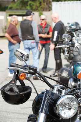 Brad Barrows Ride
The annual Brad Barrows Ride took place on Saturday, September 19, with around 60 to 70 participants riding on roughly 40 motorcycles. The fundraiser proceeds go to fund local youth sports, a cause that was dear to the late Barrows’ heart. Barrows was the owner of the bad “Brad’s” in Mattapoisett until his death in 2007. Photos by Colin Veitch
