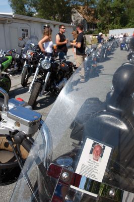 Brad Barrows Ride
The annual Brad Barrows Ride took place on Saturday, September 19, with around 60 to 70 participants riding on roughly 40 motorcycles. The fundraiser proceeds go to fund local youth sports, a cause that was dear to the late Barrows’ heart. Barrows was the owner of the bad “Brad’s” in Mattapoisett until his death in 2007. Photos by Colin Veitch
