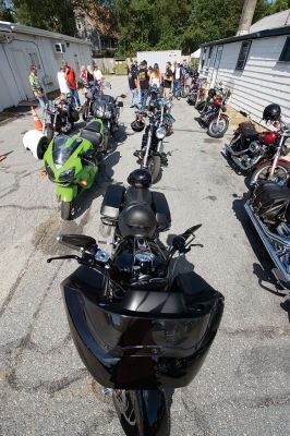 Brad Barrows Ride
The annual Brad Barrows Ride took place on Saturday, September 19, with around 60 to 70 participants riding on roughly 40 motorcycles. The fundraiser proceeds go to fund local youth sports, a cause that was dear to the late Barrows’ heart. Barrows was the owner of the bad “Brad’s” in Mattapoisett until his death in 2007. Photos by Colin Veitch
