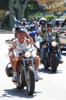 Brad Barrows Ride
The annual Brad Barrows Ride took place on Saturday, September 19, with around 60 to 70 participants riding on roughly 40 motorcycles. The fundraiser proceeds go to fund local youth sports, a cause that was dear to the late Barrows’ heart. Barrows was the owner of the bad “Brad’s” in Mattapoisett until his death in 2007. Photos by Colin Veitch
