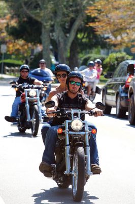 Brad Barrows Ride
The annual Brad Barrows Ride took place on Saturday, September 19, with around 60 to 70 participants riding on roughly 40 motorcycles. The fundraiser proceeds go to fund local youth sports, a cause that was dear to the late Barrows’ heart. Barrows was the owner of the bad “Brad’s” in Mattapoisett until his death in 2007. Photos by Colin Veitch
