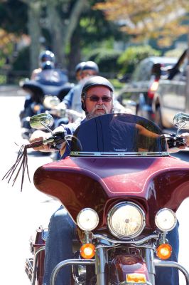 Brad Barrows Ride
The annual Brad Barrows Ride took place on Saturday, September 19, with around 60 to 70 participants riding on roughly 40 motorcycles. The fundraiser proceeds go to fund local youth sports, a cause that was dear to the late Barrows’ heart. Barrows was the owner of the bad “Brad’s” in Mattapoisett until his death in 2007. Photos by Colin Veitch
